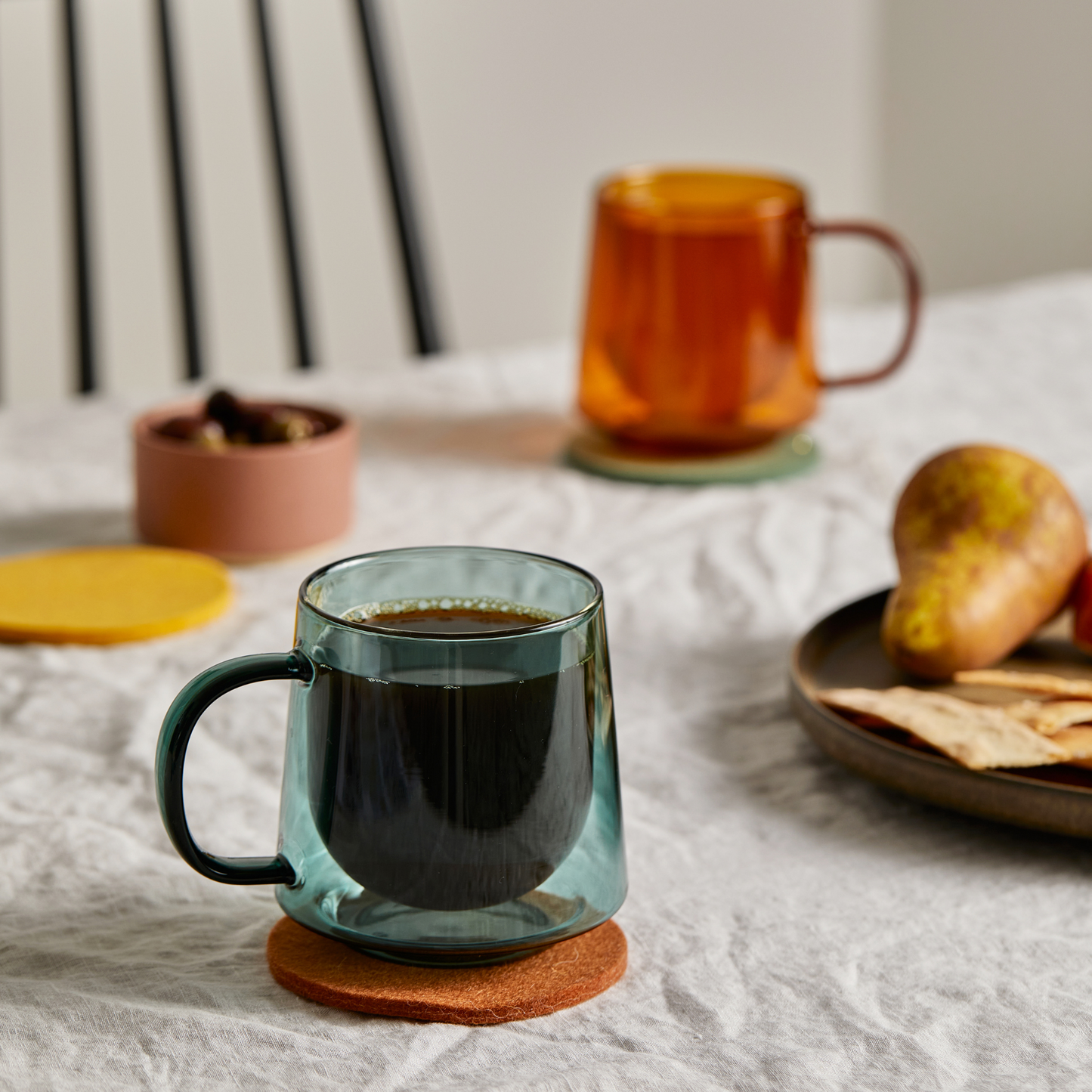 coasters with coffee cups on them