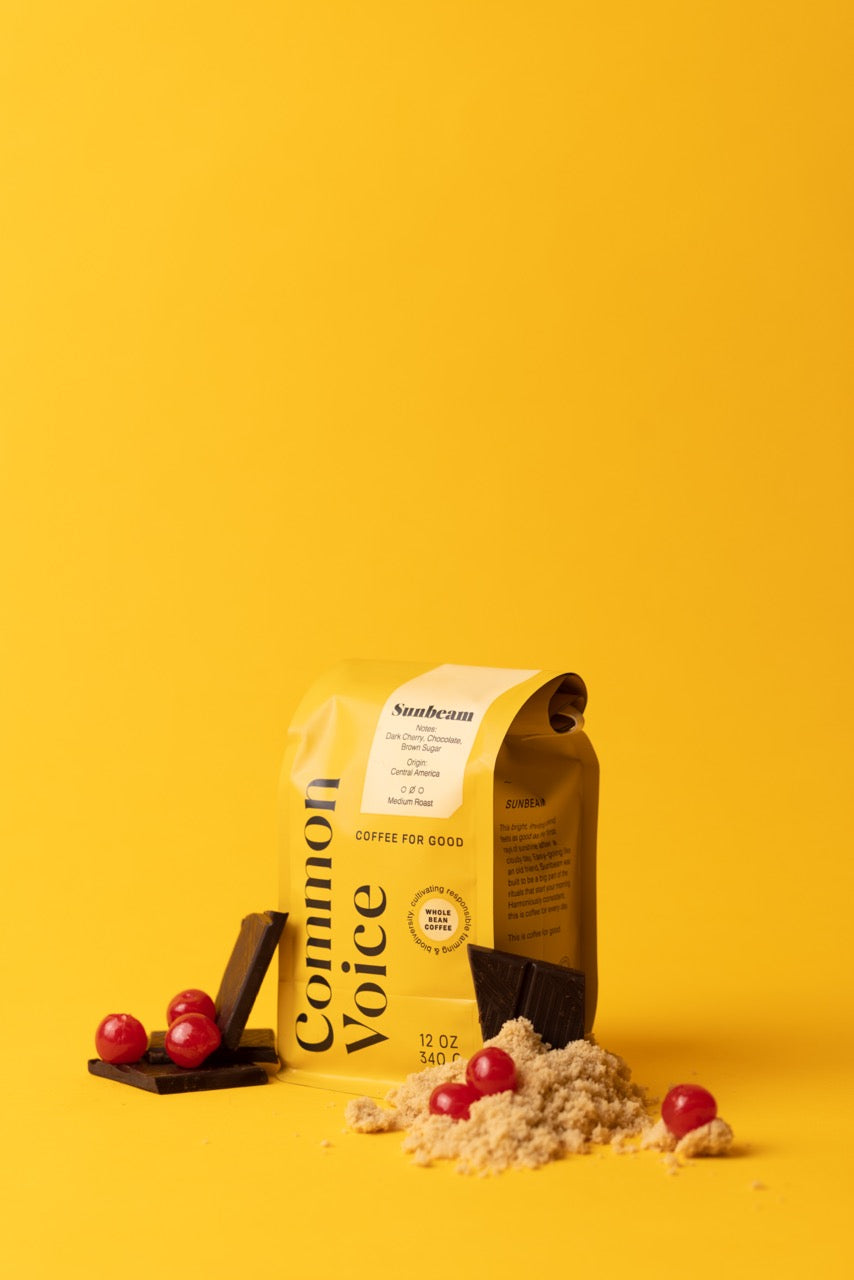 sunbeam coffee with cherries and brown sugar