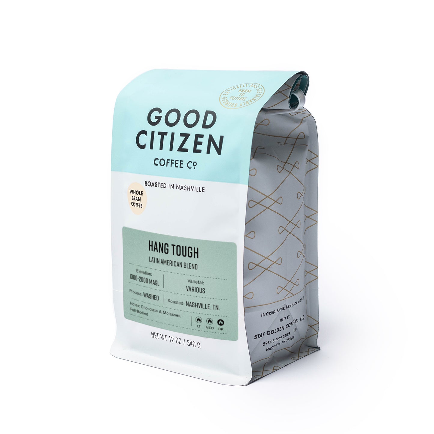 hang tough coffee side view bag