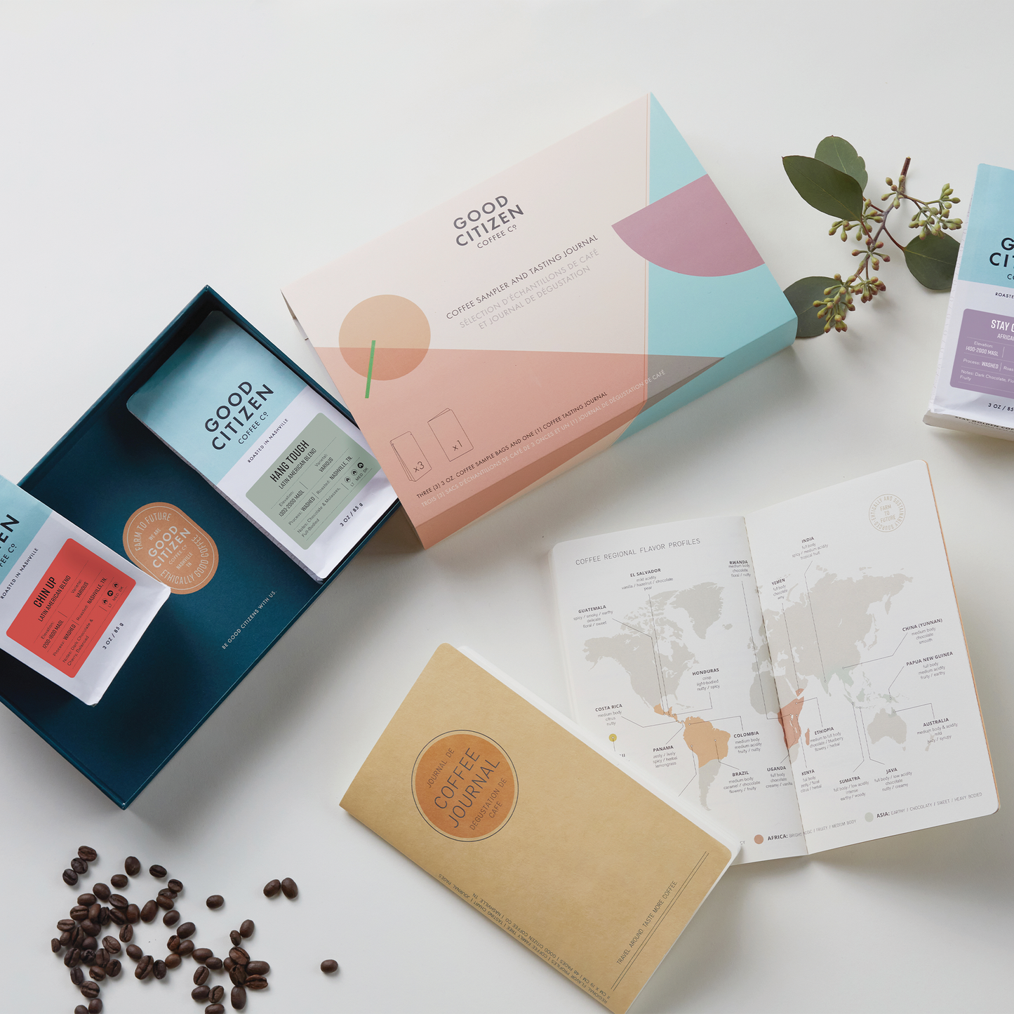 Good Citizen Coffee Sampling Kit and Journal for Tasting Notes