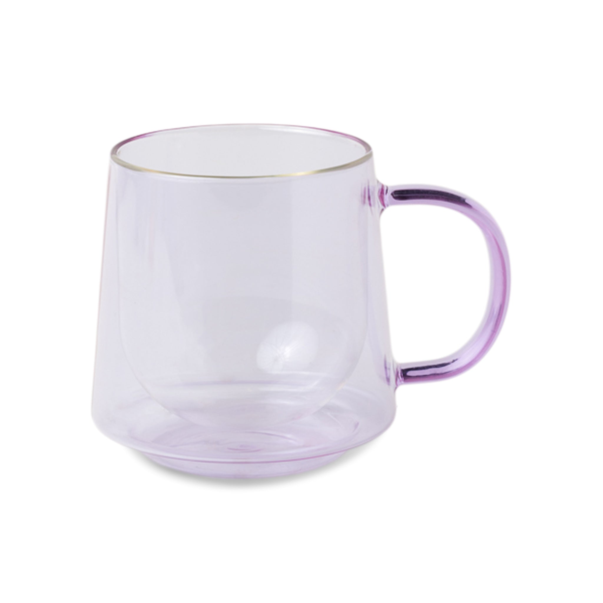 Purple glass store mug